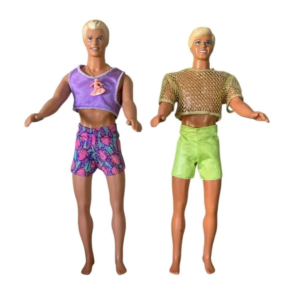 Vintage Ken Dolls with Colorful Outfits